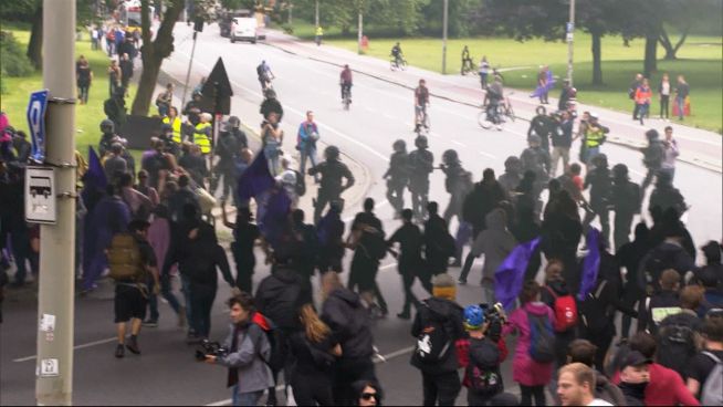 Weitere G20-Proteste: Hamburg in Schutt und Asche